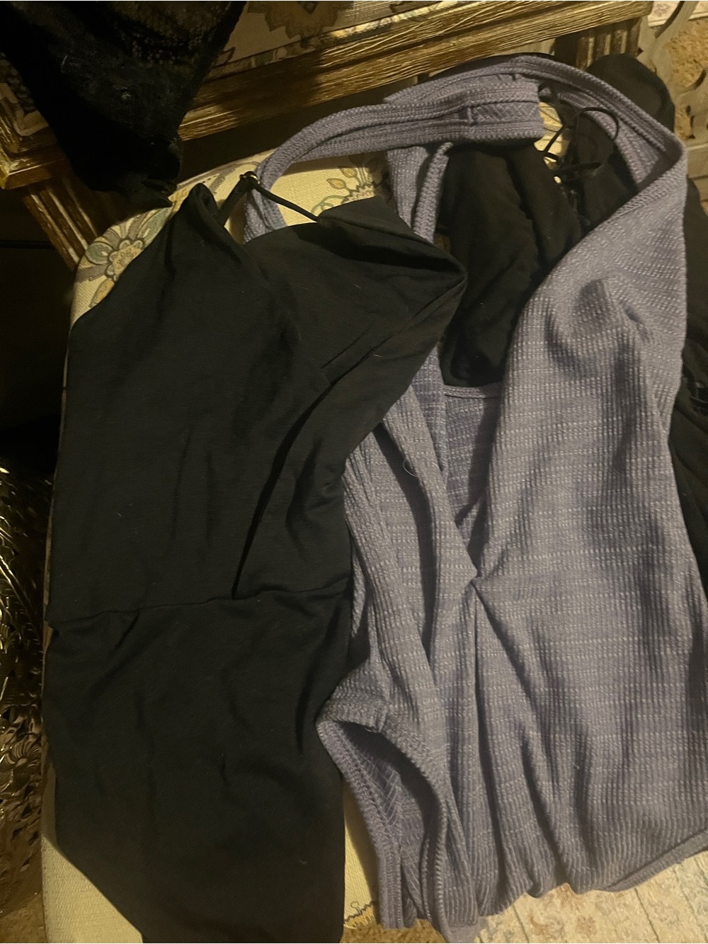 5 bodysuits, 2 lace, 2 knit tank, criss cross long sleeve VS Anthropologie